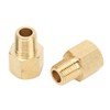 6PCs Brass Pipe Fitting Adapter 1/8 BSPT Female NPT Vehicle