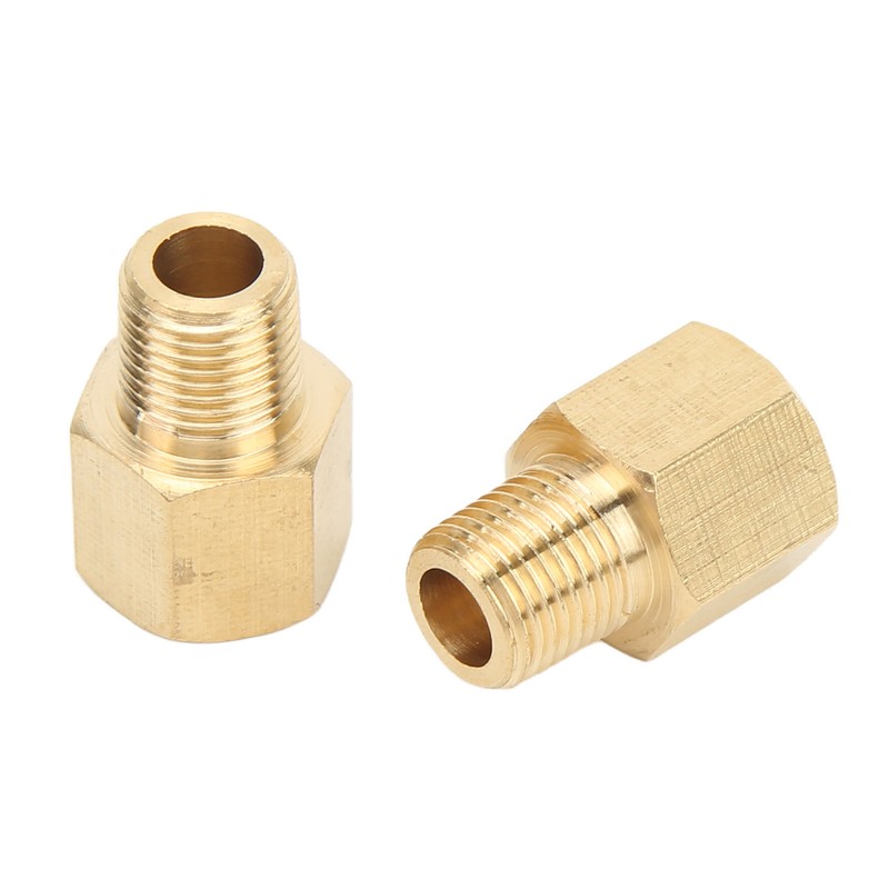 6PCs Brass Pipe Fitting Adapter 1/8 BSPT Female NPT Vehicle