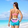 Holographic Waist Bags, Women's Purple Belt Bag, Waterproof Travel Belt