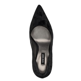 Nine West Women's Fresh Pump, Black Velvet 005, 7.5