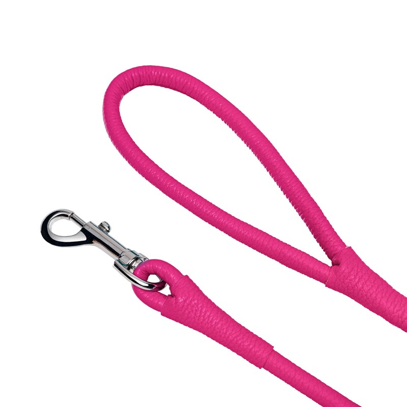 OOPSDOGGY Rolled Leather Dog Lead 6ft Heavy Duty Training Leash