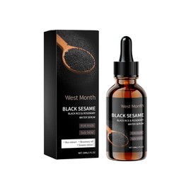 West&Month Black sesame essence Anti-hair loss Hair care Scalp care, anti-hair loss Strengthen hair roots Nourish hair Scalp care Natural organic ingredients Hair growth essence Suitable for men and women