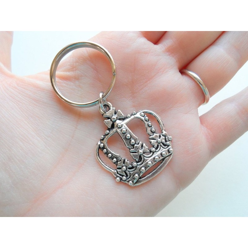 Large Crown Keychain, King, Queen
