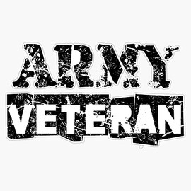 HOF Trading Veteran Veterans Vinyl Sticker Waterproof Decal Laptop Wall Window Bumper Sticker 5"