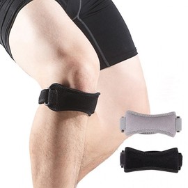 Joint Support Knee Brace for Marathon, Hiking, Running Patella Band 1pc Grey 2ea