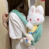 Rabbit Turtle Plush Backpack PP Cotton Short Plush Cartoon Perfect