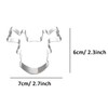 WDYJMALL Christmas Reindeer Head Cookie Cutter Stainless Steel