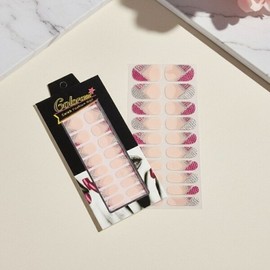 Pink Romance Stick-on Gel Nail Stickers DIY Nail Art Tip Patches / 핑크 로맨스 붙이는 젤네일 스티커 셀프 네일아트 팁 패치