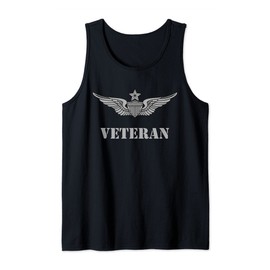 US Army Senior Aviator Badge - Pilot Wings - Veteran Tank Top