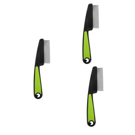 FRCOLOR 3pcs Scalp Hair Comb Dandruff Remover Fine Metal Comb for Men Women Hair Scalp Care
