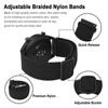BISONSTRAP Nylon Watch Bands 20mm, Adjustable Braided Loop Straps for