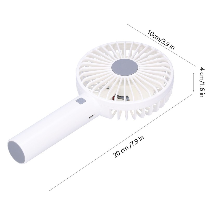 White Donut Shaped Small Fan Portable LED Night Light with