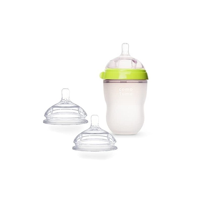 Comotomo Natural Feel Bundle - 2 Items: Green 8 oz