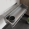 Vireldora utensil hanger, wall mounted kitchen rail with hooks, waterproof
