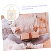 Gatuida 1 Set Embroidery Canvas Tote Bag Kit with Pattern