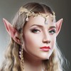 deegbbyi Elf Headpiece, Fine, Elf Crown, Princess Crystal Crown, Retro