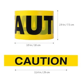 UEETEK 100M Barricade Ribbon Danger Tape Safety Caution Tape Warning Tape (YELLOW)