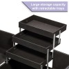 Unbranded Large Train Case Cosmetics Organizer with 6 Trays for
