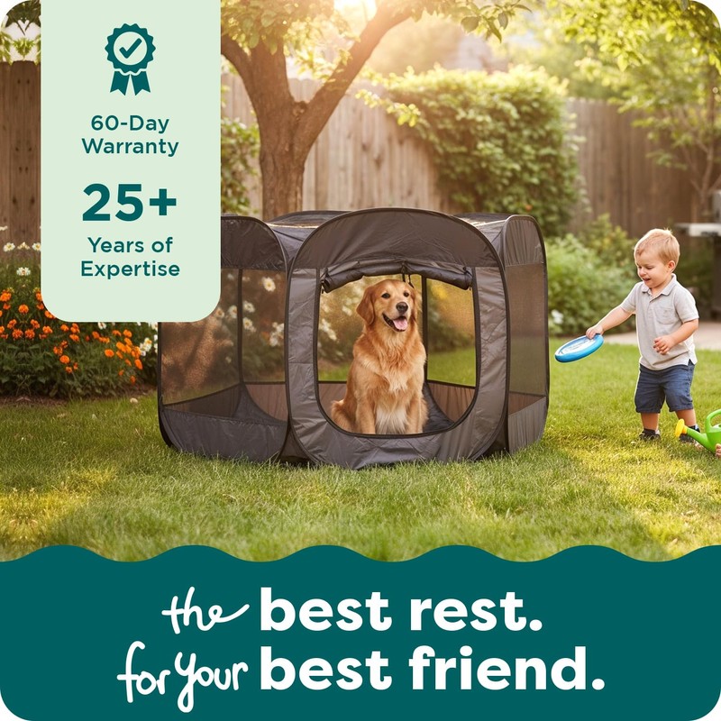 FurHaven Portable Pet Playpen for Dogs & Cats, Extra Large