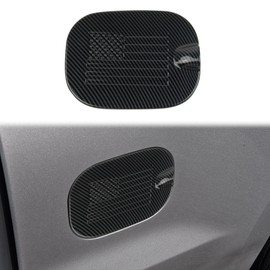 Fewshaw Carbon Fiber Fuel Tank Cover Gas Door Molding Trim For 2019-2025 Chevy Silverado 1500/GMC Sierra 1500