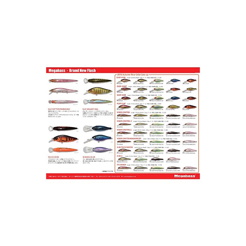 Megabass 36051 X-80 Trick Darter Lure, Takumi Seochiayu