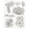 Penny Black Clear Stamp Set, Flower Gallery