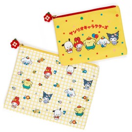 Sanrio 490512 Sanrio Characters Sanrio Retro Room Design Series Pouch Set Character 9.8 x 0.3 x 7.5 inches (25 x 0.8 x 19 cm)