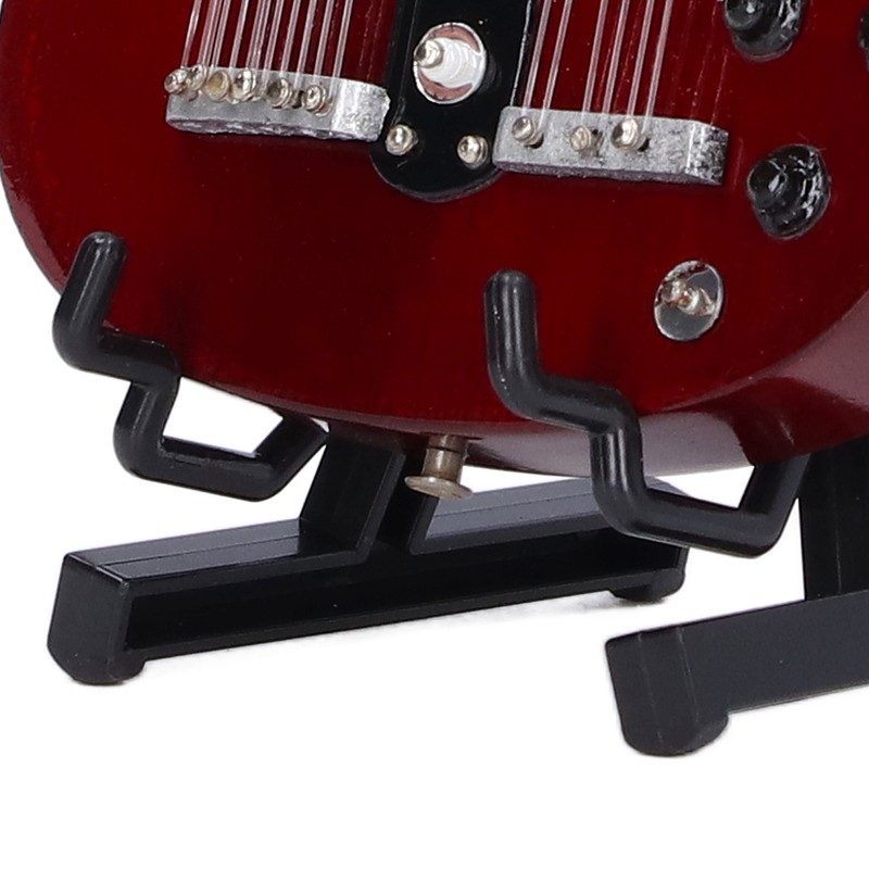 Wooden Miniature Guitar Elegant Mini Electric Guitar Musical Instrument Model