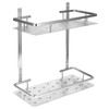 Space Aluminum Bathroom Shelf RustProof Shower Rack Kitchen Storage Basket