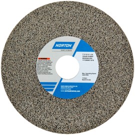 Norton 7" Dia. 1/2" Thick 1-1/4" Hole Size 60 Grit 32A Aluminum Oxide H Hardness Type 1 Surface Grinding Wheel