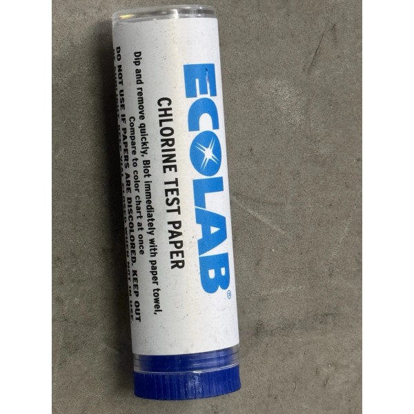 Ecolab Chlorine Test Papers Nov 2026 Qty 1000 Strips