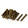 Sourcingmap A16041400ux0419 M5 x 35mm Brass Fastenings Phillips Countersunk Screws