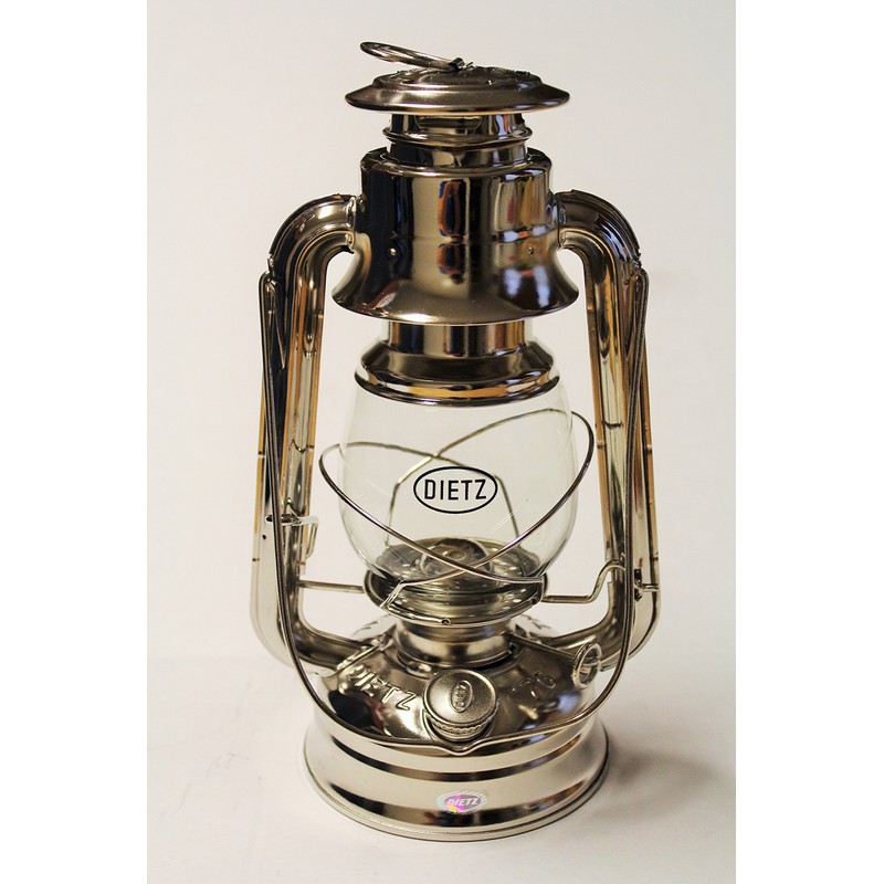 Dietz Original #76 Oil Lamp Burning Lantern - Nickel Plated