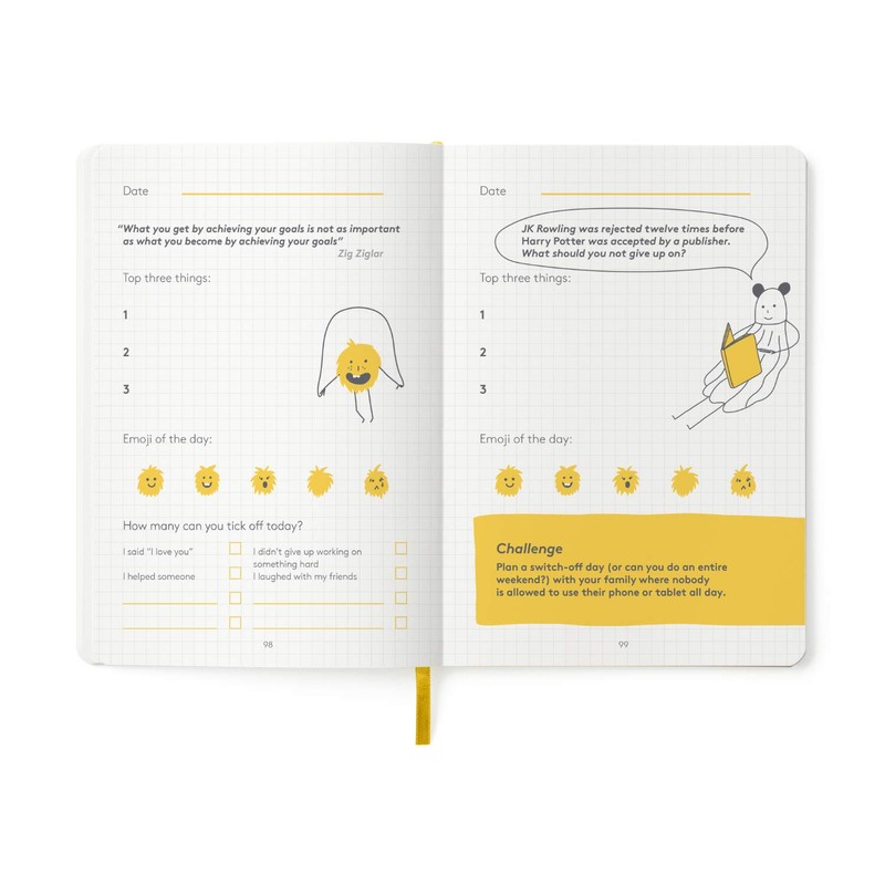 HappySelf Kids Journal - Daily Diary for Kids Aged 6-12,