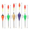 5Pcs Balsa Wood Short Fishing Floats Bobbers Set Tackle Accessory