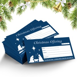Cholemy 500 Pcs Christmas Offering Envelopes for Church 6.3 x 3.1 Inch Tithes and Offering Envelopes for Church Religious Tithe Donation Envelopes Bulk Christmas Church Supplies (Star)