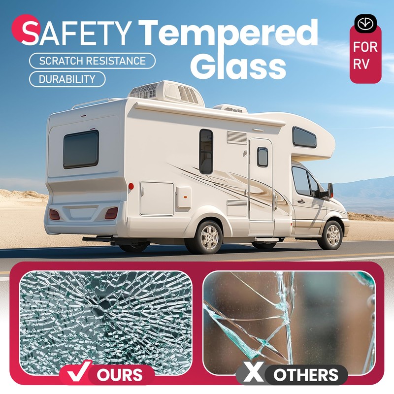 WUTIST Vertical RV Window 12" W x 36" H RV