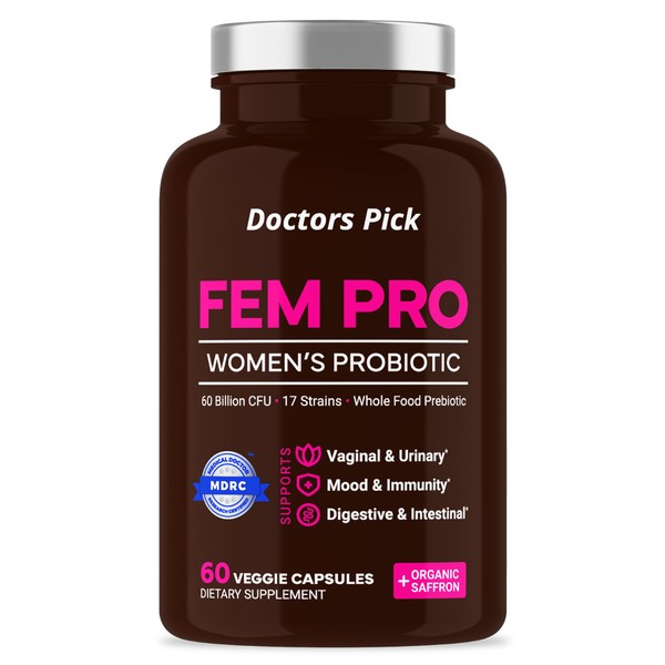 Doctors Pick Fem Pro Probiotics for Women. 17 Clinically Effective