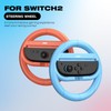 IINE Steering Wheel Compatible with Switch 2, Ergonomic Design Racing