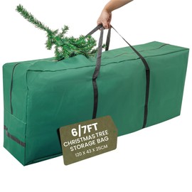 Pelle & Sol Christmas Tree Storage Bag - Fits Up to 7 FT Christmas Tree Bag - Christmas Tree Storage Bag 7ft with Handles - Christmas Decorations, Xmas Tree Storage Bags, Christmas Tree Bag (Black)