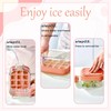 GWAWG Ice Cube Bottle, 2-in-1 Ice Cube Bottle with Straw,