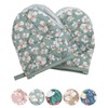 CAPASTEC Oven Mitts, Heat Resistant Mittens, Potholders for Kitchen Cooking,