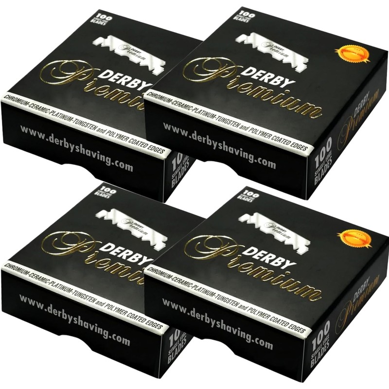 Derby Premium Single Edge Razor Blades 400 Units (Pack of