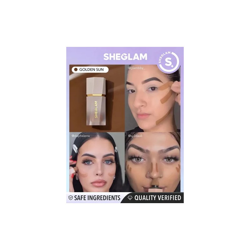 Sheglam Bronzer Contorno Contour Liquido Maquillaje Tono del maquillaje Golden