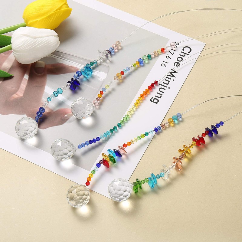 ToBeIT 12 x Crystal Sun Catchers Conjures up Light Reflections