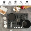 6 Silver Cooker Knobs, Universal Gas Hob Knobs for Ovens