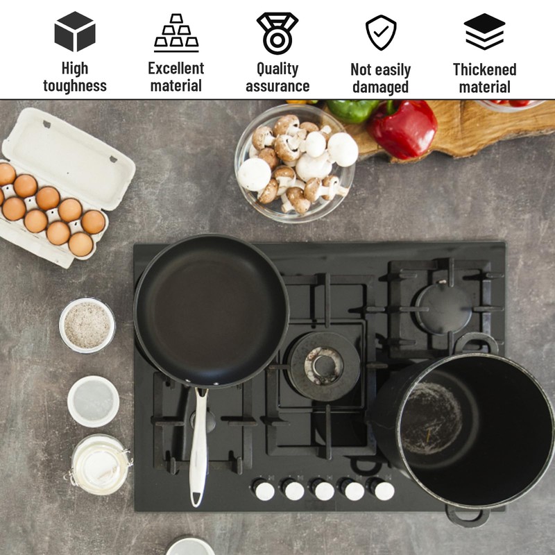 6 Silver Cooker Knobs, Universal Gas Hob Knobs for Ovens