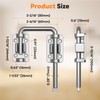 SecureLatch Sliding Door Loop Lock, 2.36 Inch Stainless Steel Patio