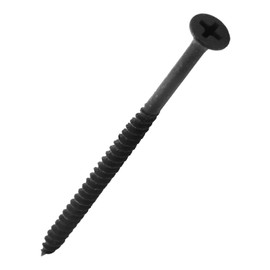 IMScrews #8x3" Phillips Carbon Steel Flat Head Sharp Point Drywall Screws, 100-Pack, Black Phosphate Fine Thread