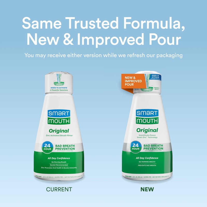 SmartMouth Original Activated Oral Rinse 32oz